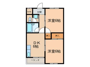 メゾングリ－ンイ－ストの物件間取画像